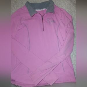 Victoria's Secret Pink Yoga Pullover with Gray Accents